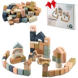 Nukido Wooden Building Blocks Set NK-858 - 70 Pieces for Creative Play, (21740631) | Shoptok.si
