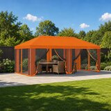  Pokrov za gazebo s bočnim zidovima 6 x 3 m Narančasta Poliester | Eponuda.com