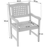 Gardenson Vrtni Stol Lima, Masivno | Shoptok.si