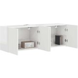 TV stenska omara 2 pcs Visok sijaj bela 59,5 x 31 x 40 cm, (5000112731) | Shoptok.si