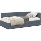  Kutni krevetni okvir s madracem 2 kom. Tamnosiva 90 x 190 cm | Shoptok.si