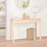 Maison Chic konzolna miza - miza ob steni 110x40x75 cm trdna borovina, (21786478) | Shoptok.si