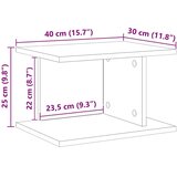  Noćni ormarić 2 pcs Betonski sivi 40 x 30 x 25 cm | shoptok.hr
