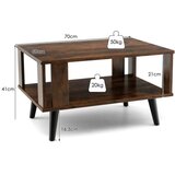 Pohištvo Klubska mizica za majhne prostore, dim. 70 x 50 x 41 cm | Shoptok.si