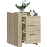 vidaXL Nočna omarica sonoma hrast 45x50x65 cm inženirski les Cene