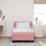  Krevet s opruga kutije Ružičasta 80 x 200 cm Baršun | shoptok.hr