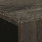 vidaXL 3 kosi kredence črna 60x33x75 cm masivni les Mango | Shoptok.si