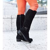 Gemre Black insulated eco-suede boots Aldisio | Eponuda.ba