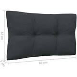 vidaXL Kutna vrtna sofa s jastucima crna od masivne borovine | shoptok.hr