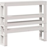  Posteljni okvir z vzglavjem bel 75x190 cm trdna borovina, (21304240) | Shoptok.si