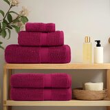  Ručnici za tuširanje SOLUND 4 kom bordo 70 x 140 cm 600gsm | shoptok.hr