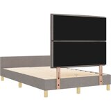  Krevetna konstrukcija Sivo-smeđa 140 x 200 cm tkanina | shoptok.hr