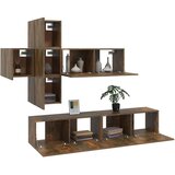 vidaXL 7-dijelni set TV ormarića boja dimljenog hrasta drveni | shoptok.hr