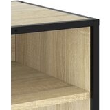 vidaXL TV omarica sonoma hrast 120,5x40x46 cm inženirski les in kovina | Shoptok.si