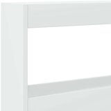 vidaXL Omarica za vzglavje postelje LED bela 200x17x102 cm | Shoptok.si