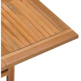  Sklopivi vrtni blagovaonski stol 90x90x75 cm masivna tikovina | shoptok.hr