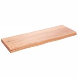 vidaXL Stenska polica svetlo rjava 80x30x4 cm trdna hrastovina, (20650700) Cene