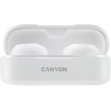 Canyon TWS-1 Bluetooth headset, with microphone, BT V5.0, Bluetrum AB5376A2, battery EarBud 45mAh*2+Charging Case 300mAh, cable length 0.3m, 66*28*24mm, 0.04kg, White | Eponuda.ba