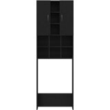 Ormarić za perilicu rublja crni hrast 64x25,5x190 cm | Eponuda.com