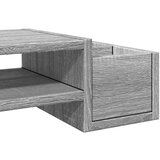vidaXL Stojalo za zaslon s predelki siva sonoma 100x27x15 cm inž. les | Shoptok.si