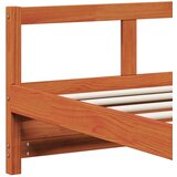  Dnevni krevet s madracem voštano smeđi 90x200 cm od borovine | Eponuda.com