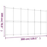 Sobna pregrada s 6 panela antracit 300 x 180 cm od tkanine | shoptok.hr
