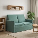  Kauč za dvoje Morska zelena 130 x 81 x 82 cm Baršun - zelena boja mora 120 cm Cijene