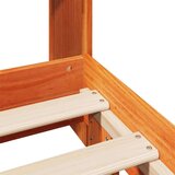 vidaXL Posteljni okvir brez vzmetnice voščeno rjav 120x200 cm borovina | Shoptok.si