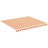 vidaXL Nadomestno blago za tendo rumeno in oranžno 4x3,5 m | Shoptok.si