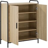  Ormar za cipele 76 x 36 5 x 93 cm Konstruirano drvo - Hrast sonoma 76 x 36 5 x 93 cm 4 etaže s vratima | shoptok.hr
