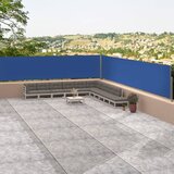 vidaXL Zložljiva stranska tenda modra 117x1200 cm Cene