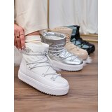 Resti Women's slip-on boots a'la snow boots in white Vevnose | Shoptok.si