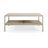 Marckeric Kremno bela kovinska klubska mizica 60x100 cm Fayna – | Shoptok.si