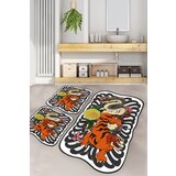 Wild animals multicolor bathmat set (3 pieces)