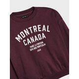 Sinsay Pamučna crewneck majica s natpisom | shoptok.hr
