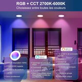 DUSKTEC 4x 122mm RGBW LED vgradna svetilka 10 W | Shoptok.si