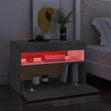 TV ormarić s LED svjetlima siva boja betona 60x35x40 cm | shoptok.hr