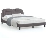  Posteljni okvir z vzglavjem siva 120x200 cm umetno usnje, (21112445) | Shoptok.si