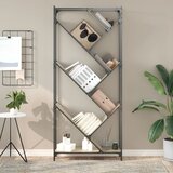  Regal za knjige boja hrasta 79 x 30 x 180 cm od drva i metala | shoptok.hr