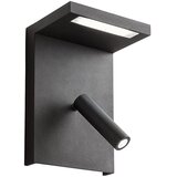  Redo 01-1500 - LED zidna spot svetiljka AGOS LED/6W/230V +LED/3,2W USB crna | Eponuda.com