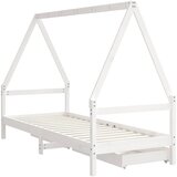  Okvir za dječji krevet s ladicama bijeli 90 x 200 cm borovina | shoptok.hr