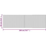  Tepih pravokutni svijetli prirodni 60 x 200 cm od bambusa | shoptok.hr