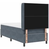  Krevet s opruga kutije Tamno siva 90 x 190 cm Baršun | shoptok.hr