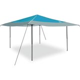 Šator s nadstrešnicom Plava 395 x 395 x 251 cm tkanina | shoptok.hr