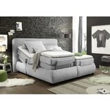 Esposa POSTELJA BOXSPRING 160 cm x 200 cm , tekstil srebrne barve | Shoptok.si
