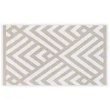 peškir za plažu 100x180cm Sivo-Beli