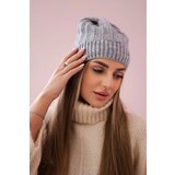 Kesi Cap with fleece Anna K238 light gray Cene