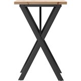  Blagovaonski stol X-oblika 50x50x75,5 cm od borovine i čelik | shoptok.hr