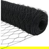 vidaXL Ograja v obliki heksagona Siva 0.8x25 m Jeklo, Ograjne palice s konico 13 kos Ø32 mm 100 cm Galvanizirano jeklo | Shoptok.si