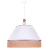  Duolla - Luster na sajli AVIGNON 1xE27/15W/230V prečnik 60 cm bela/braon | Eponuda.com